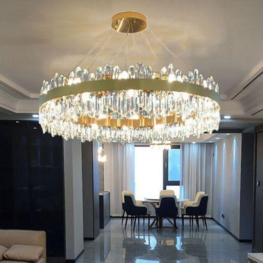 hanging crystal lights